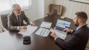 Landowner consulting tax advisor to manage rising property tax costs.